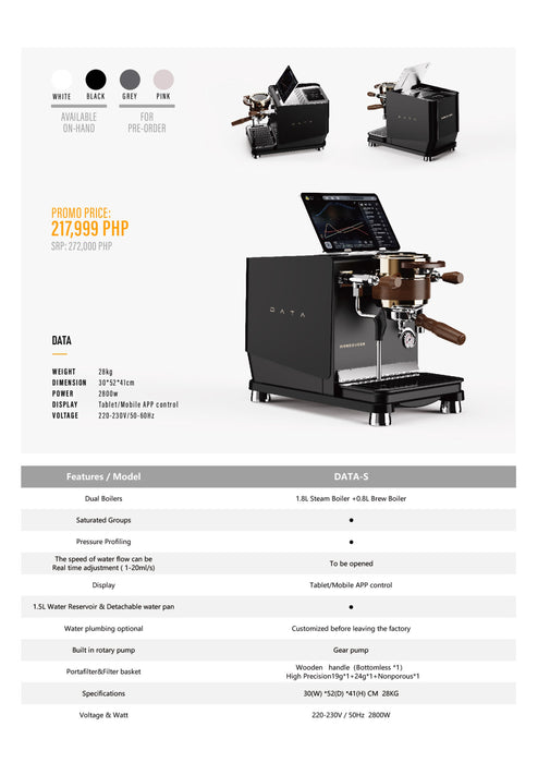 Wendougee DATA-S Espresso Machine