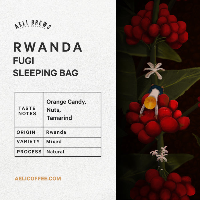 Rwanda Fugi Sleeping Bag Natural Coffee Beans